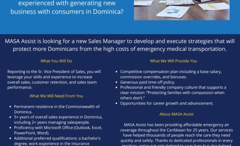 MASA Assist Seeks Sales Manager – Make an Impact Across the Commonwealth!