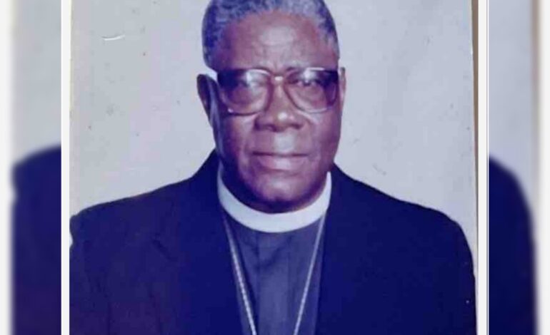 Death Announcement of 89 year old  Reverend Dr. William Wilberforce Watty of Grange, Portsmouth Dominica