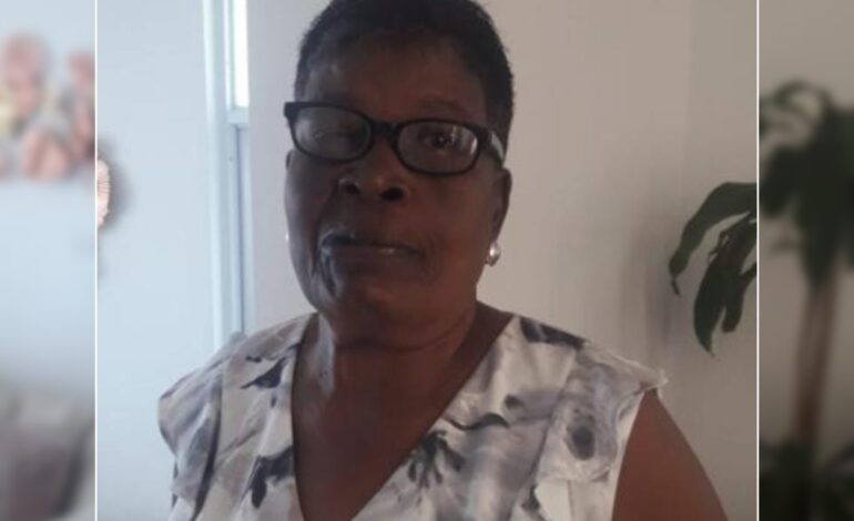 DEATH ANNOUNCEMENT OF 74 YEAR OLD MS. CAROL CARLISLE BETTER KNOWN AS MAMA, MA CAROL   OF STEBER STREET WHO RESIDED AT CANEFIELD