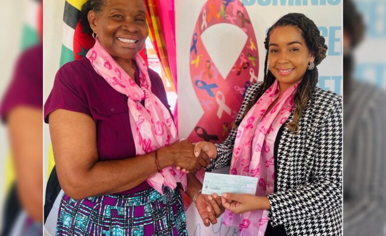 PlantScape Donates to the Dominica Cancer Society (DCS) to Commemorate with Breast Cancer Awareness Month.