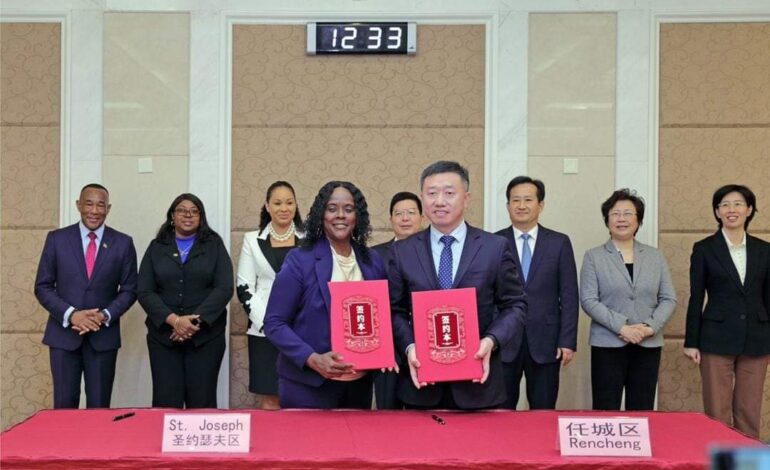 MEMORANDUM OF UNDERSTANDING ON FRIENDLY RELATIONS SIGNED BETWEEN RENCHENG, SHANDONG PROVINCE, CHINA AND THE ST. JOSEPH CONSTITUENCY