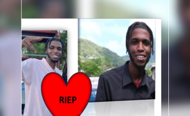 Death Announcement of 21 year old Tariq Shemaar St. Ville