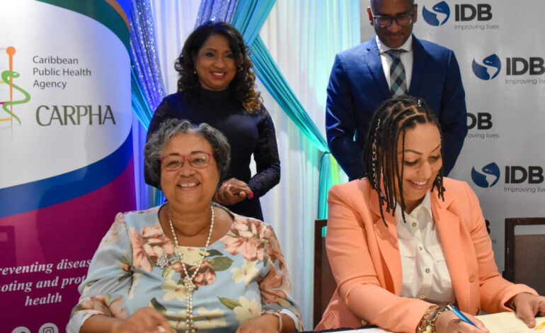 CARPHA and IDB Sign Landmark Pandemic Fund Technical Cooperation Agreement
