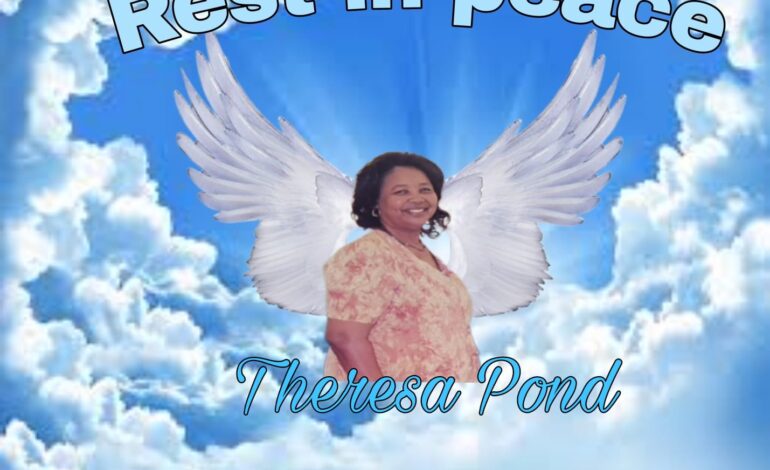 Death Announcement of 74 year old Theresa Ivonia Pond nee Seraphine better known as Ma Pond or Nenen of Good Hope who resided at Bath Estate