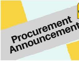 Specific Procurement Notice Request for Bids Small Works