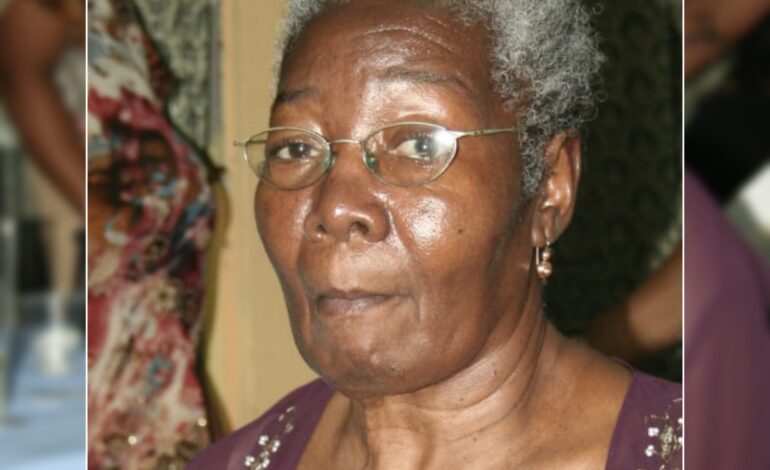 Death Announcement  of  82 year old Josephine Josephs better known as Ma Jo of Potters Street