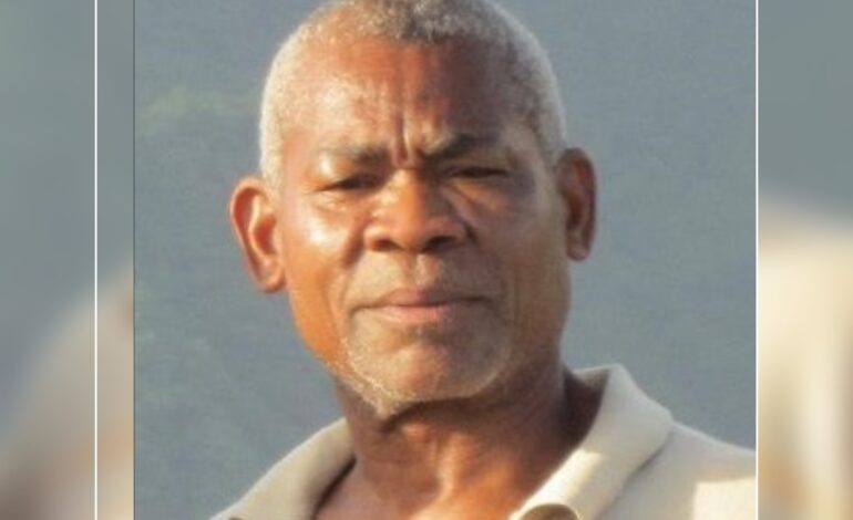Death Announcement of 74 year old  Stanton Marcellin Lataille better known as Son-Son of Giraudel who resided at Mero