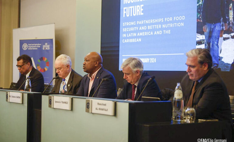  FAO calls for strengthening partnerships between Latin America and the Caribbean region and the European Union to address the fight against hunger and malnutrition