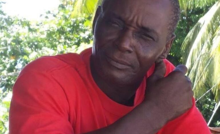 Death Announcement of Mr. Nicholas Berkitte more affectionately known as Black, Buck, Gwo Nweh, Sweat, Dread & Coyas age 73 of Castle Bruce Who resided at Bense.