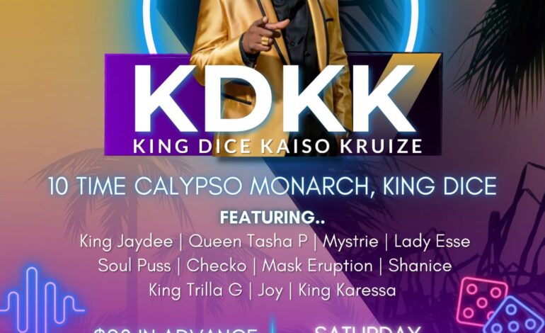 The King Dice Kaiso Kruise (KDKK) to host its 2nd Show