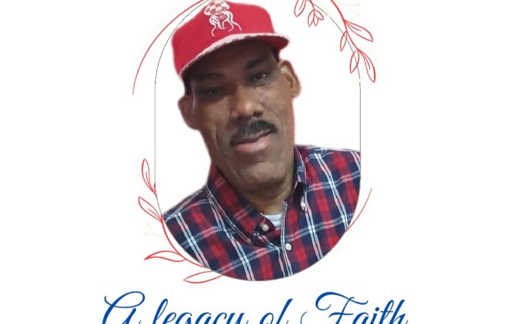  Death Announcement of 57-year-old Octave Baron better known as “Kenny” and “Labooj” from Fond St Jean who resided at Point Mitchel