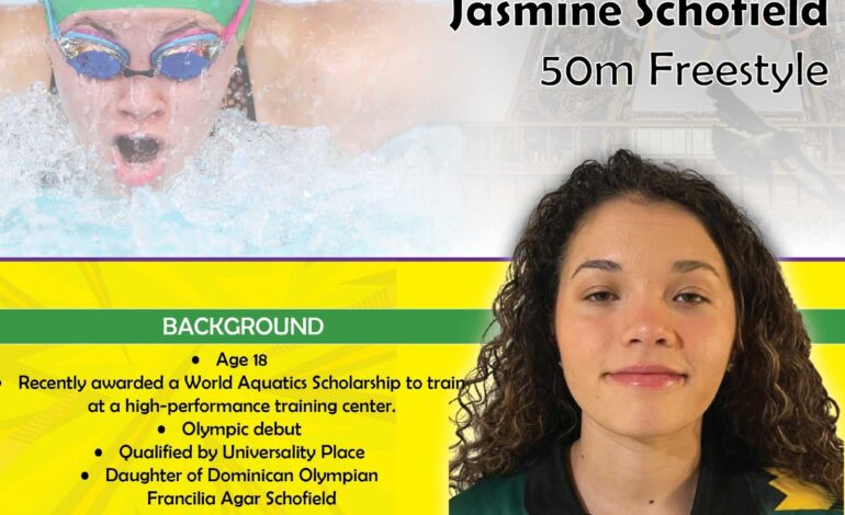  National Swimmer Jasmine Schofield excited to be living Olympic Dream Paris, France –