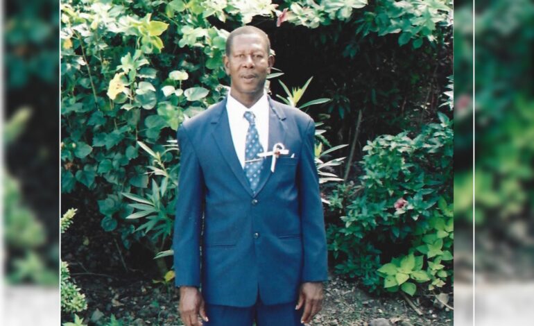 Death Announcement of 76 year old Alson Stephen Paul from Lagoon Bay, Coulibistrie