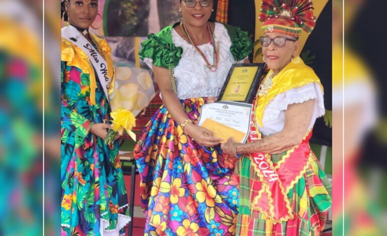  Cultural Elder Mrs. Hilda “Inda” Prosper Honored at Heritage Day in La Plaine