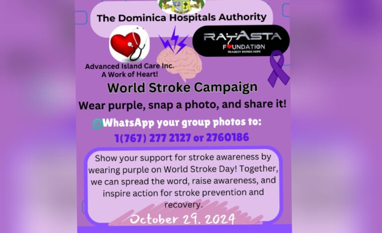 World Stroke Day 2024: A Call to Action for Dominica — Let’s Take Control of Our Heart and Brain Health