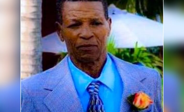 Death Announcement of 80 year old Justin Joseph better known as Starret of Castle Bruce who resided at Calibishie