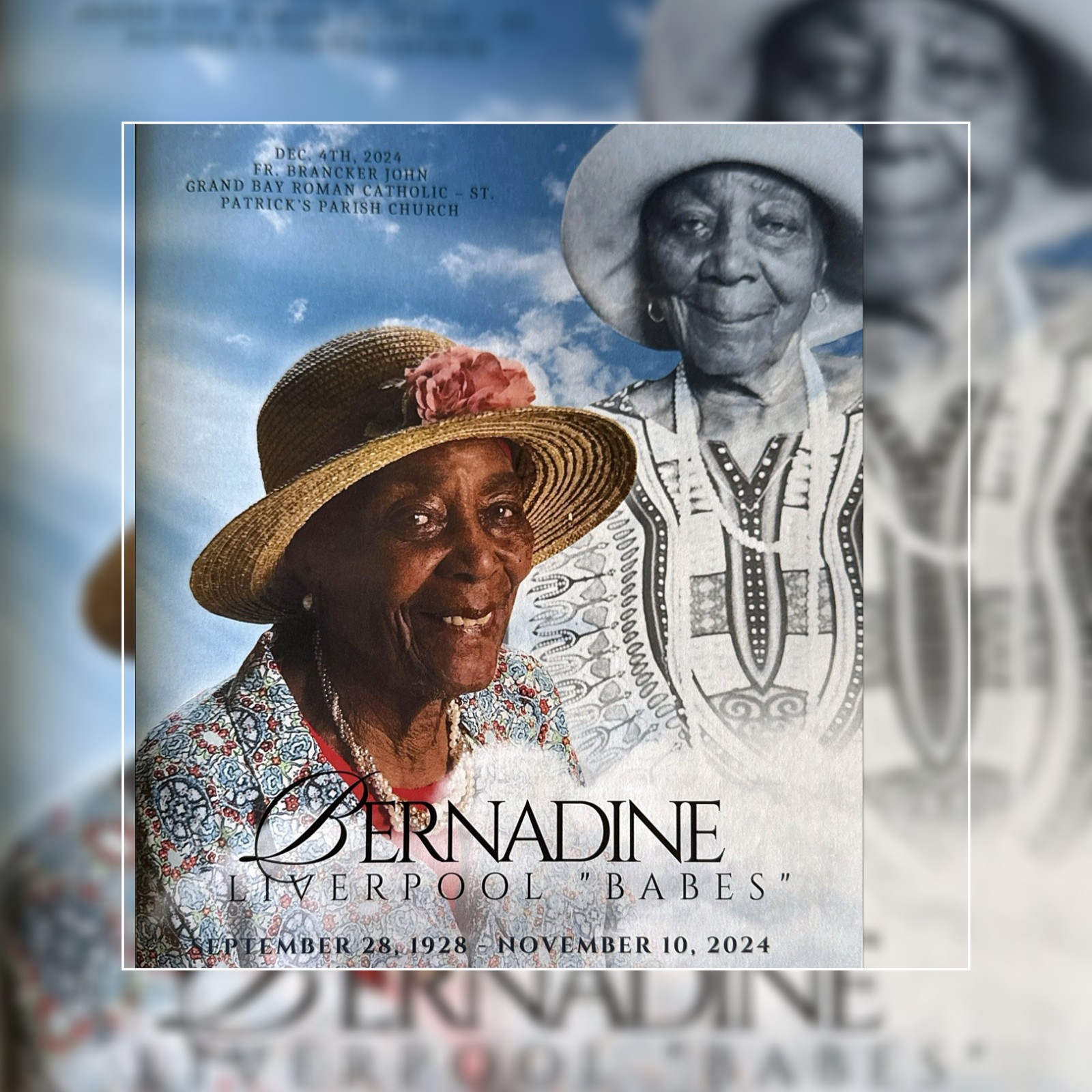 Updated Death Announcement of Ms. Bernadine Liverpool, aged 96 of Grand ...