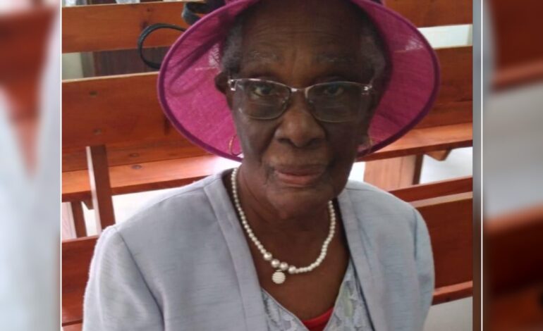  Death Announcement 85 year old Rosaline Damier née Francis better known as Sister Rose of Wotten Waven