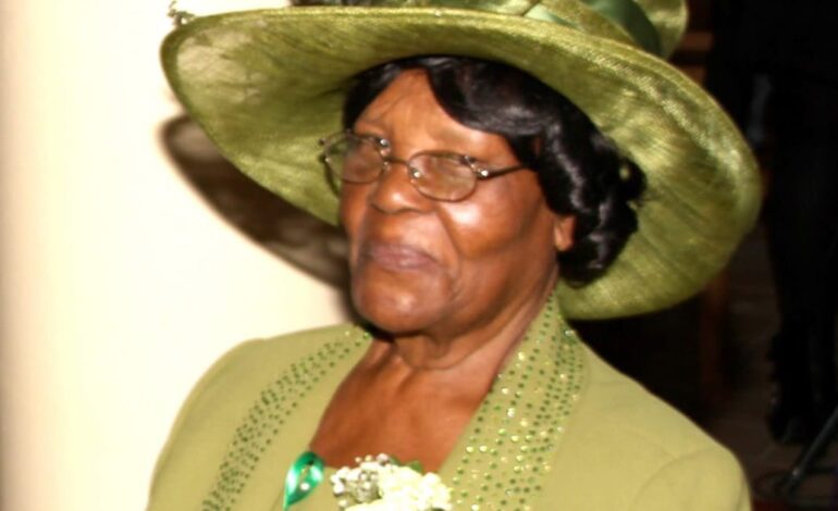 Death Announcement of 89 year old Mrs Julietta Theodore nee Sandy, of Bense, affectionately called Dada or Ma Sargeant