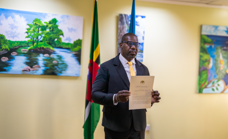 DR. GERARD JEAN-JACQUES PRESENTS CREDENTIALS AS CARICOM AMBASSADOR