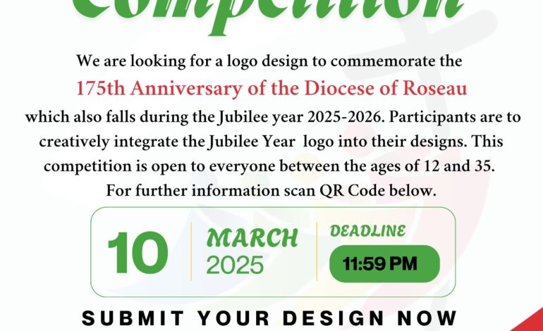 Diocese of Roseau Launches Faith Logo Competition to Celebrate 175th Anniversary During Jubilee Year 2025-2026