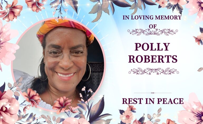 Death Announcement of 69 year old Mrs. Polly Roberts