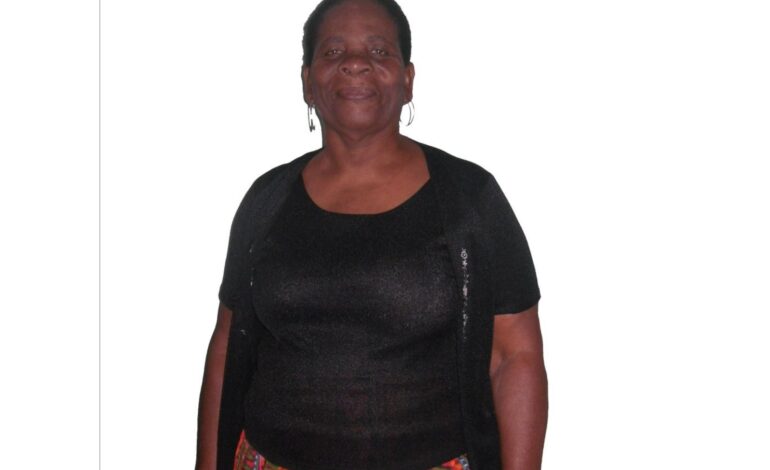 Death announcement of 77 years old Cornelia Celestine better known as Enomie of Paix bouche