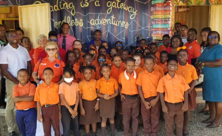 Rotary Club of Portsmouth Officially Opens Library at Savanne Paille