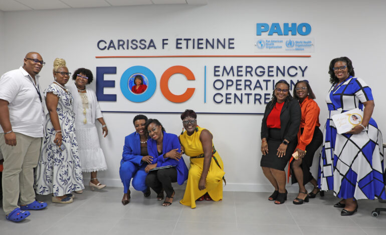 PAHO/WHO Launches Carissa F. Etienne Emergency Operations Centre in Barbados