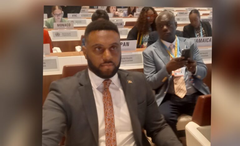 Dominica’s Honourable Cassanni Laville joins representatives of other member states at 78th World Health Assembly