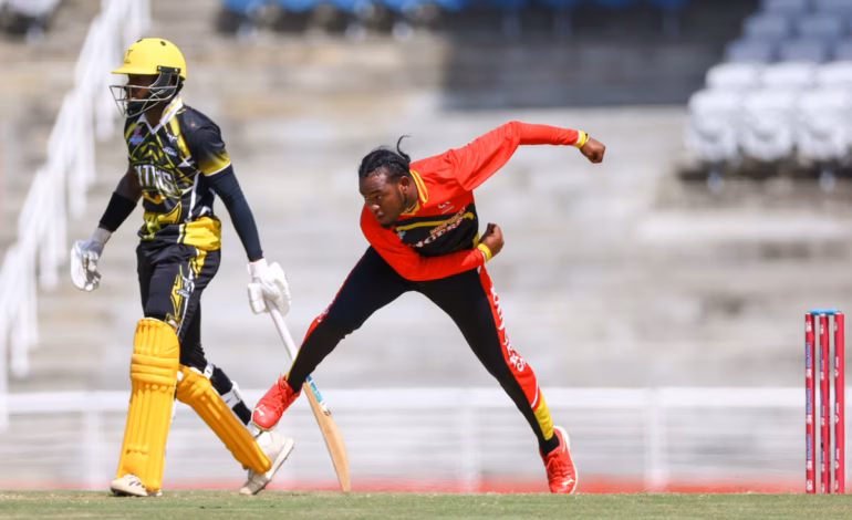 GUYANA RAINFOREST RANGERS FAST BOWLER QUENTEN SAMPSON SUSPENDED FROM BOWLING