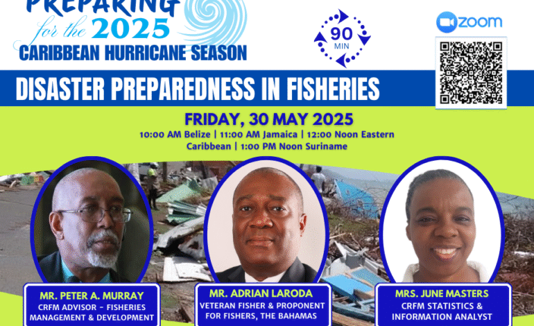 Webinar on Disaster Risk Preparedness in Fisheries.