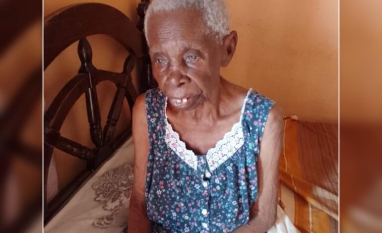  Death announcement of 95 year old Theresa Carbon better known as “Ma Zaza” or “ Ma Tamboe” of Delices