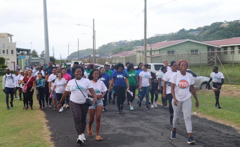 IOM Supports Fun Walk to Champion Freedom of Movement for OECS Citizens and their Families.
